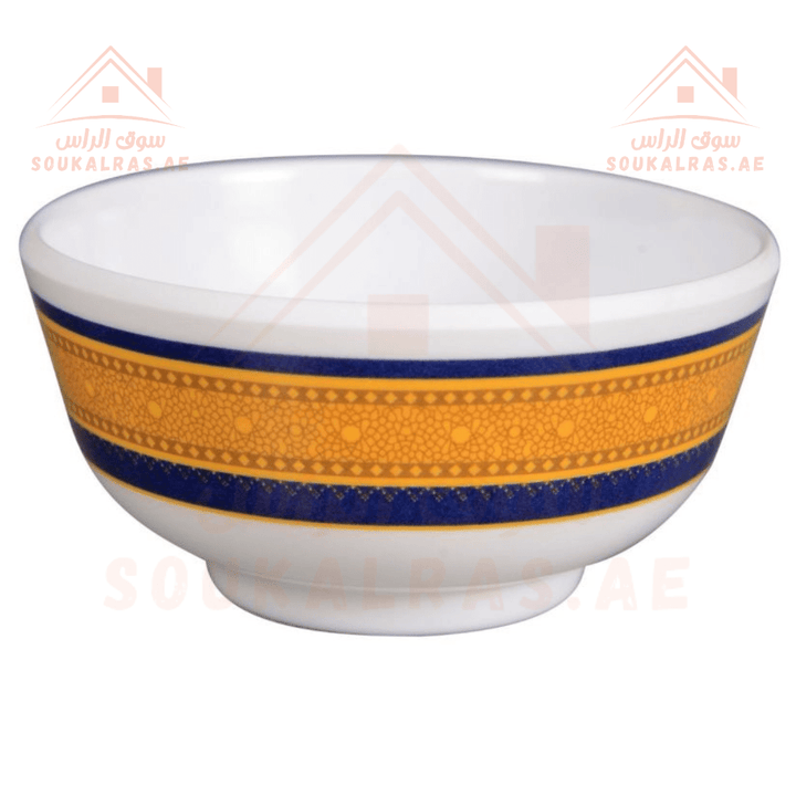 3.5" Melamine Bowl | High - quality | White with vibrant design - Souk Al RasPlates & Bowls