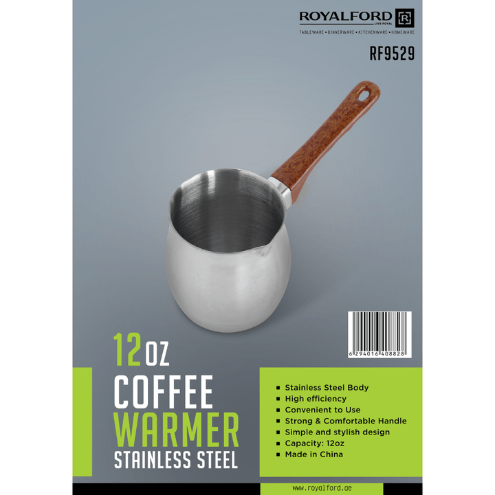 350ML Stainless Steel Coffee Warmer - Stovetop Coffee Pot - Souk Al RasTeapots & Coffee Servers