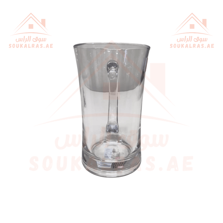 370ml Glass Mug Set of 2 | Durable & Stylish Drinking Mugs | Perfect for Hot & Cold Beverages - Souk Al RasGlasses and Tumblers