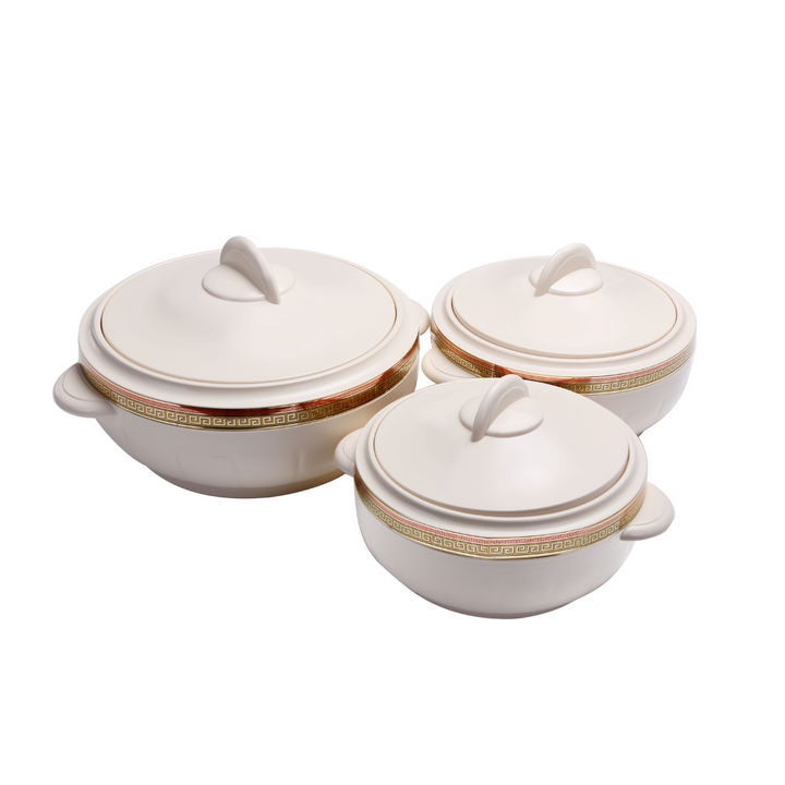 3Pc Hot Pot Insulated Food Warmer - Thermal Casserole Dish Set