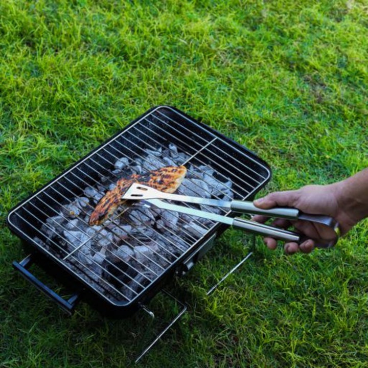 3Pcs Stainless Steel BBQ Tools Set With Cloth Bag