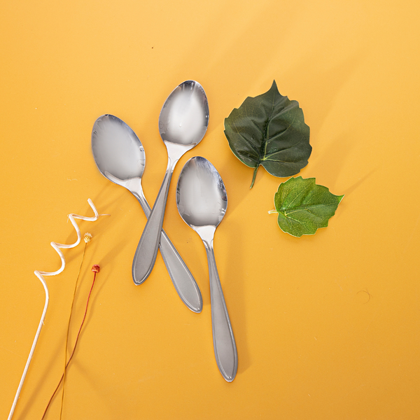 3Pcs Tea Spoon - Plain Pattern Cutlery