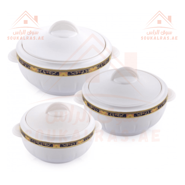 3Pc Hot Pot Insulated Food Warmer - Thermal Casserole Dish Set - Souk Al RasHot Pot & Casserole