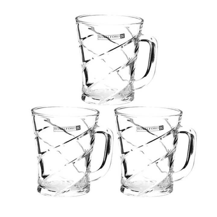 3Pcs Glass Cup Set - Multicolor 227ML - Souk Al RasGlasses and Tumblers