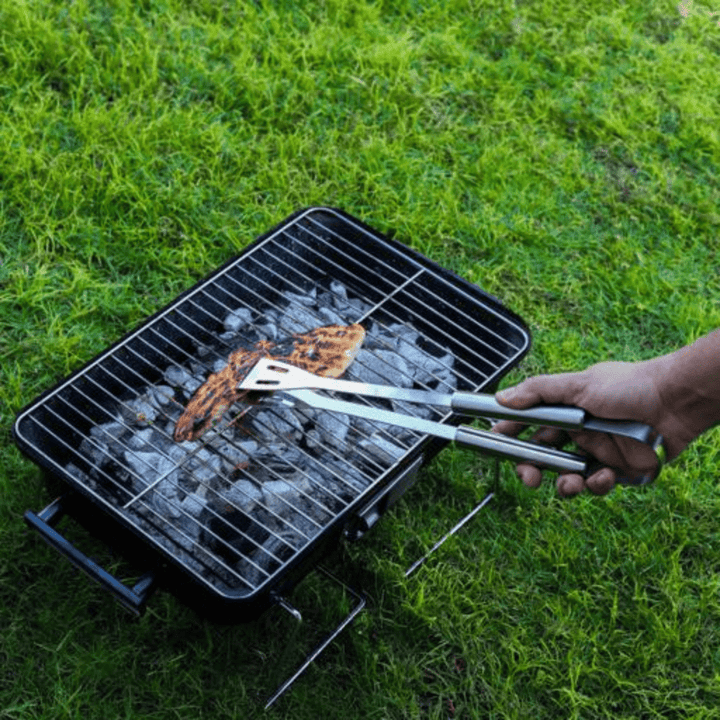 3Pcs Stainless Steel BBQ Tools Set With Cloth Bag - Souk Al RasUtensils Set