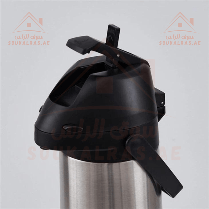 4 Liters Stainless Steel Airpot Flask for Tea and Coffee | Pump Pour System - Dallah - Souk Al RasVacuum Flasks and Thermos