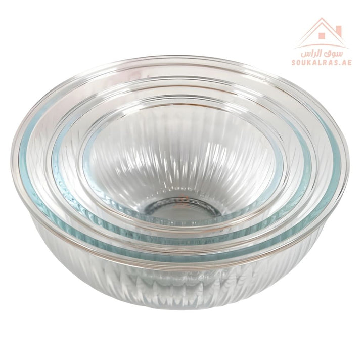 4 - Piece Food Storage Bowl Set with Lids | Multipurpose Salad & Mixing Bowls | Airtight Plastic Containers - Souk Al Ras