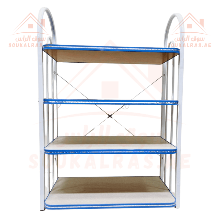 4 - Tier Storage Unit | Multipurpose Shelf for Bedroom, Entryway, Kitchen | High Quality and Durable - Souk Al Ras