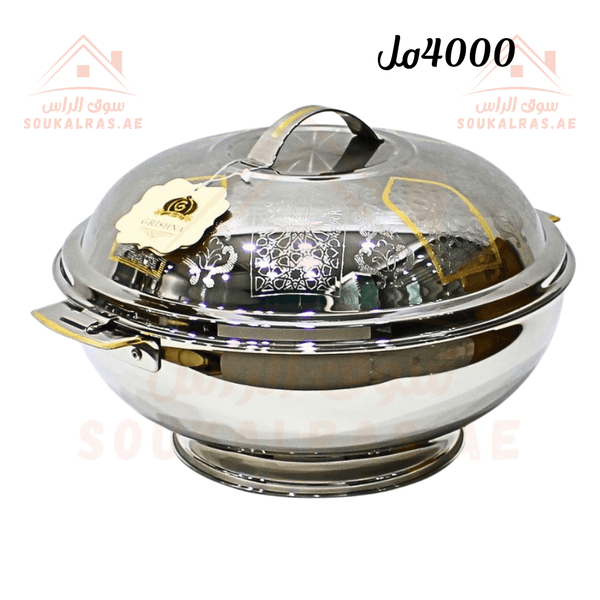 4000 ML Insulated Thermal Hot Pot - Premium Stainless Steel Design | Keeps Food Warm for Hours|Made in India - Souk Al Ras