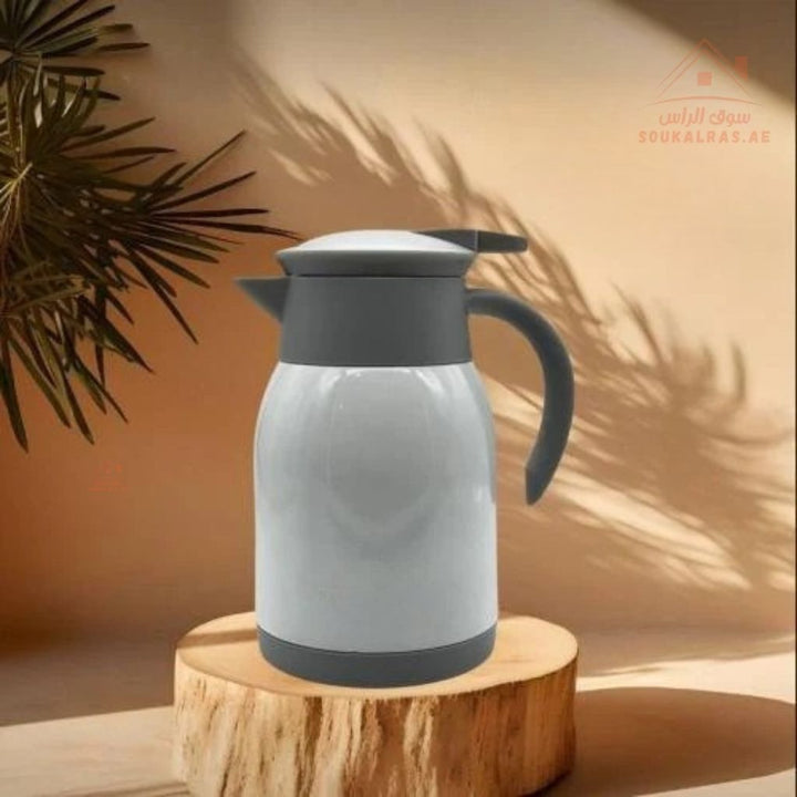 500ML Stainless Steel Coffee Pot, Double Wall Pot - Souk Al RasDrinkware