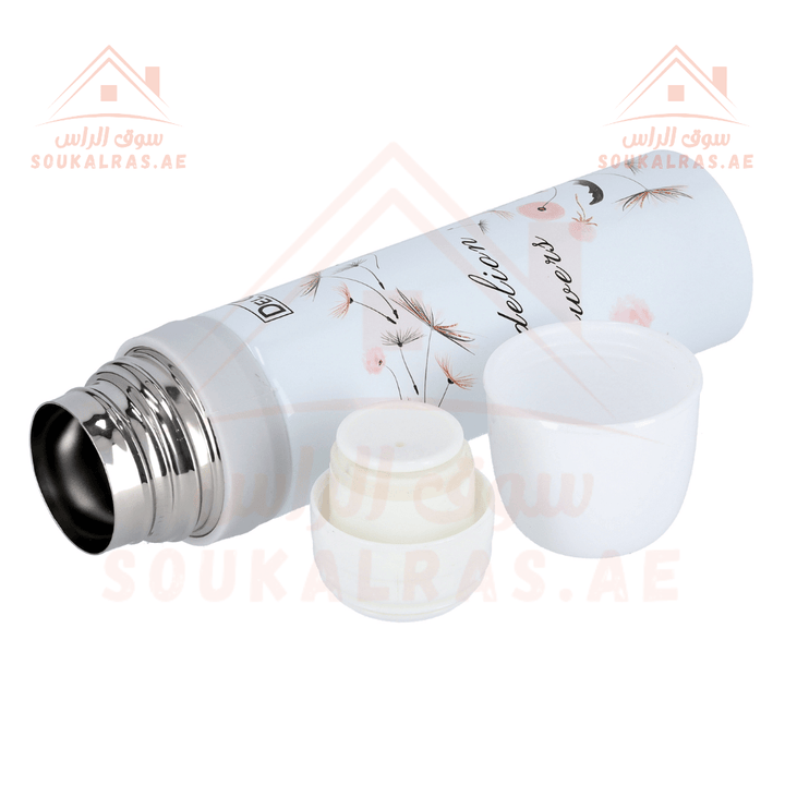 500ml Vacuum Flask - Double Wall Stainless Steel, Hot & Cold Insulation - Souk Al RasWater Bottles