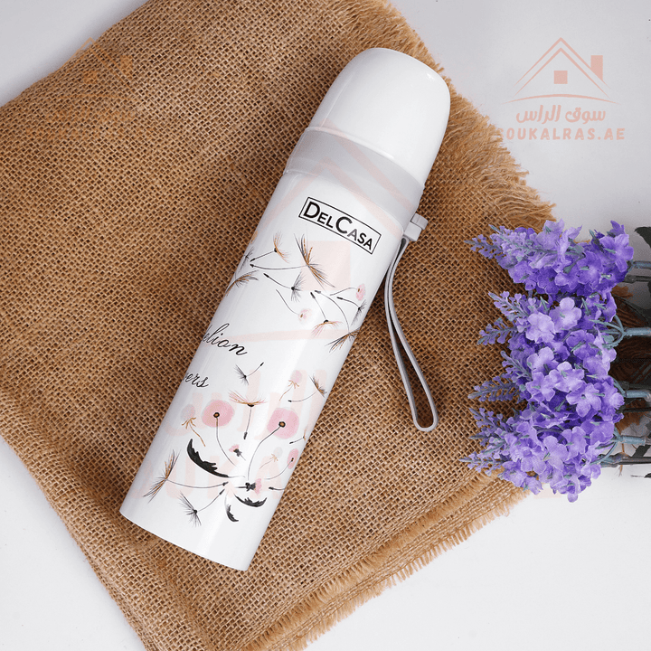 500ml Vacuum Flask - Double Wall Stainless Steel, Hot & Cold Insulation - Souk Al RasWater Bottles