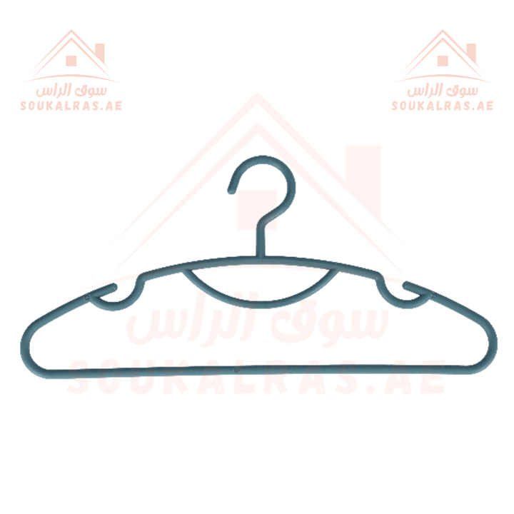 6 - Piece Plastic Durable Non - Slip Cloth Hanger Set - Green - Souk Al RasHousehold