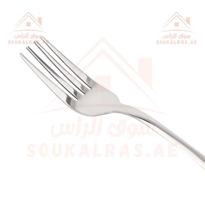 6 - Piece Stainless Steel Dinner Fork Set | Mirror Polished & Durable - Souk Al RasCutlery & Flatware