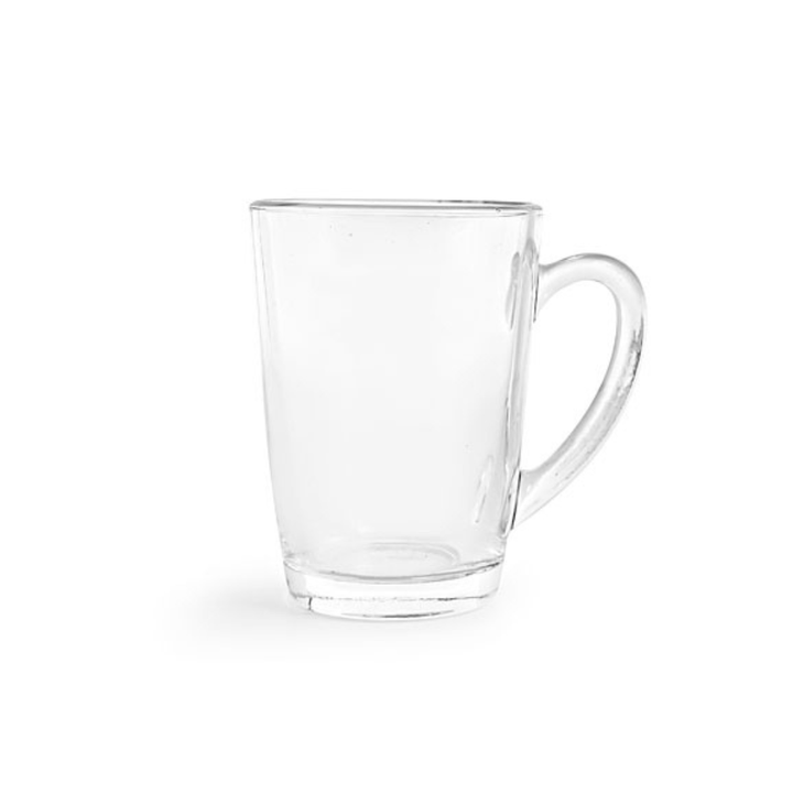 6 Pieces Glass Cup, 150 ml - Transparent Glass Cups - Souk Al RasDrinkware