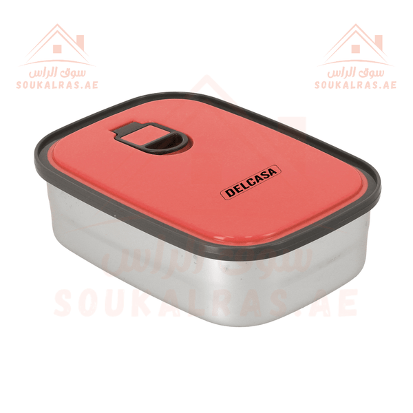 680ml Rectangular Stainless Steel Food Container - Leak - Proof & Airtight - Souk Al RasKitchen Storage & Organizers