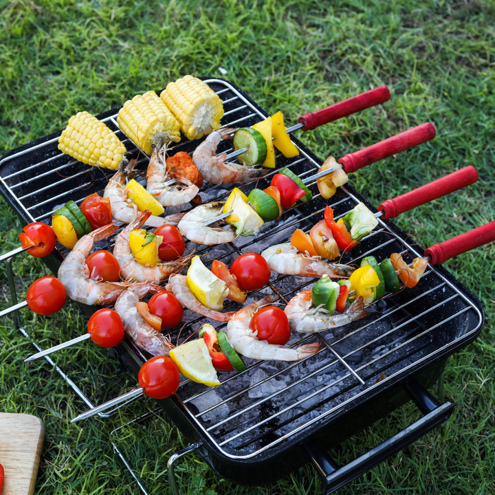 Bbq stainless 2025 steel skewers