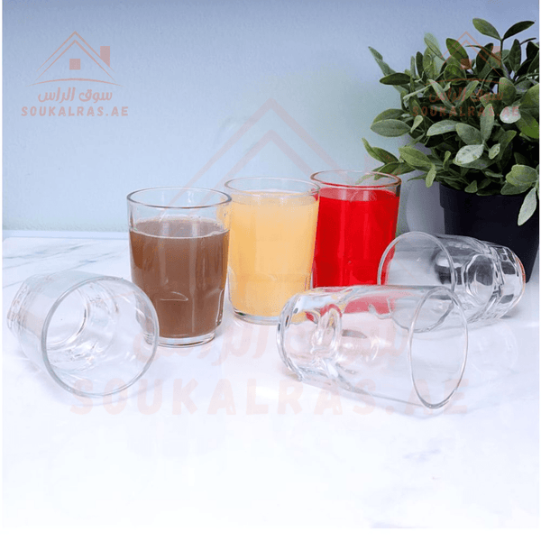 6PC Tumbler Glass Set, 8oz/230ml - Souk Al RasCups & Mugs