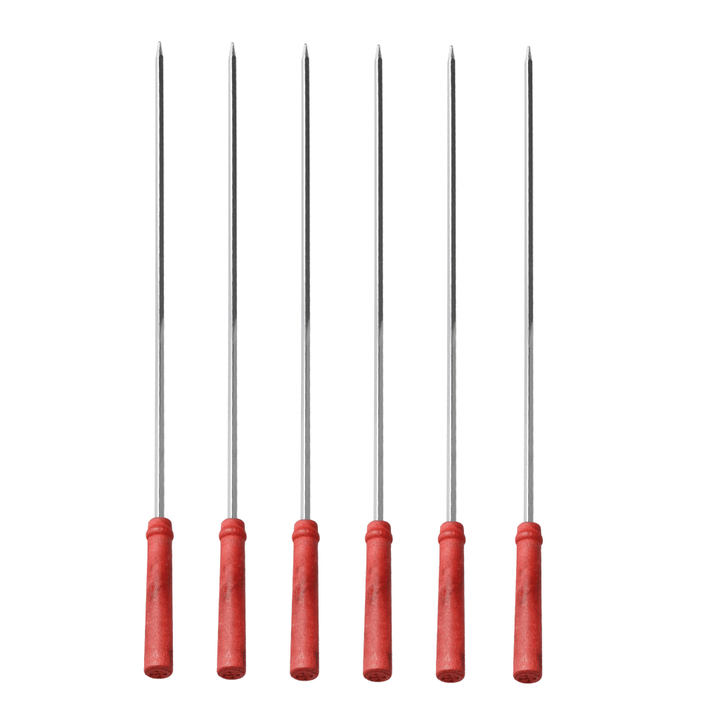 6Pcs BBQ Skewer - High - Quality Stainless Steel - Souk Al RasBBQ Grills