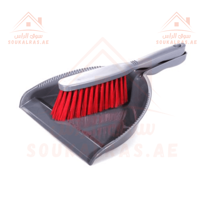 6Pcs Floor Cleaning Set With Dust Pan, Hard Brush, Soft Brush, Cleaning Brush, Squeegee - Souk Al RasHousehold Cleaning Supplies