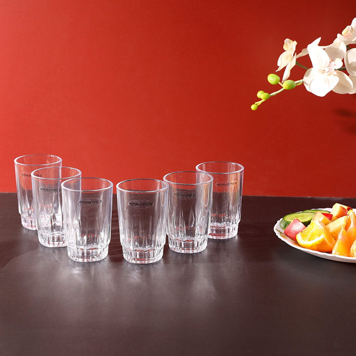 6Pcs Glass Tumbler - Water Cup Drinking Glass 160ml - Souk Al RasDrinkware