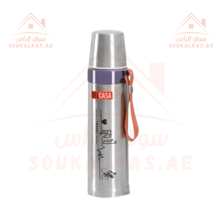 700ML Stainless Steel Vacuum Bottle | Leakproof Insulated Flask | Hot & Cold Thermos - Souk Al Ras