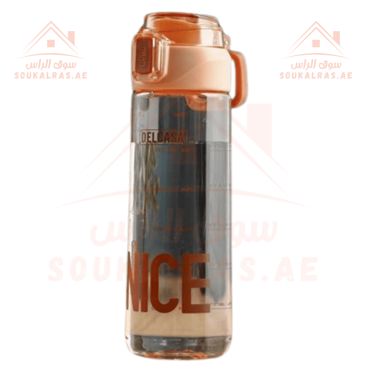 750ml Plastic Water Bottle with Secure Lid - Lightweight & Durable - Souk Al RasWater Bottles