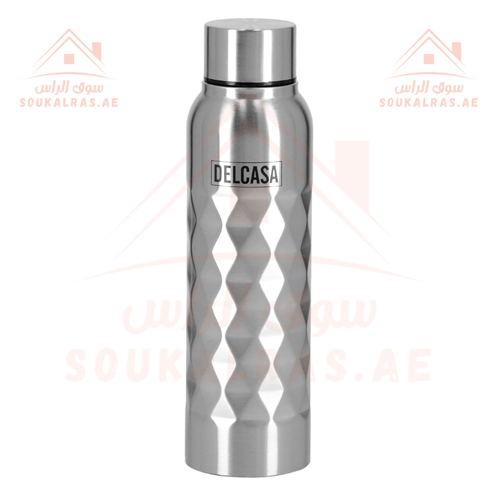 750ml Stainless Steel Water Bottle | Double Wall Insulation for Hot & Cold Drinks - Souk Al RasWater Bottles