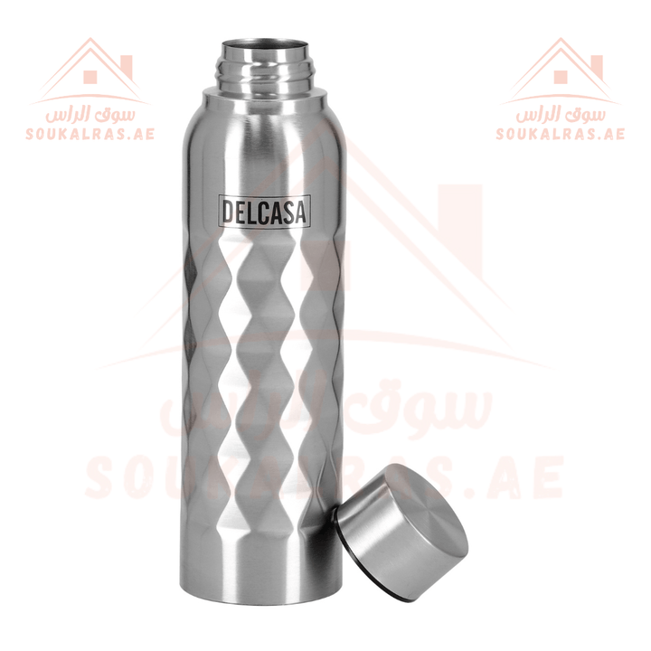 750ml Stainless Steel Water Bottle | Double Wall Insulation for Hot & Cold Drinks - Souk Al RasWater Bottles