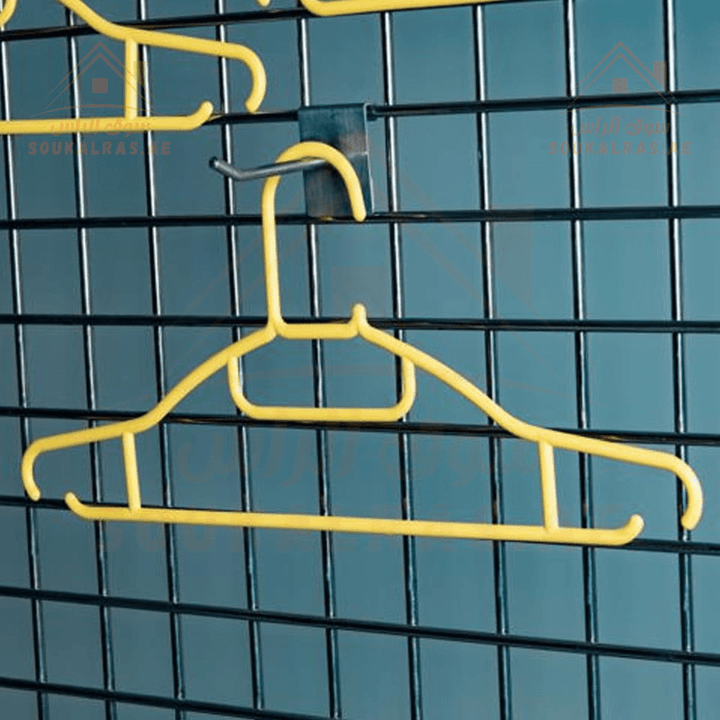 8 - Piece Plastic Non - Slip Cloth Hanger Set - Yellow - Souk Al RasHousehold Supplies