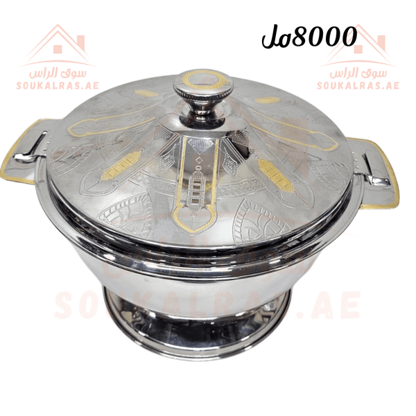 8000 ML Insulated Thermal Hot Pot - Premium Stainless Steel Design | Keeps Food Warm for Hours|Made in India - Souk Al Ras