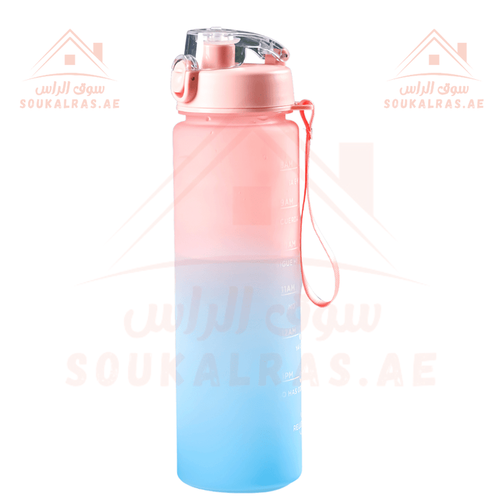 800ml Water Bottle with Volume Tracker - Leak - Proof & Eco - Friendly - Souk Al RasWater Bottles