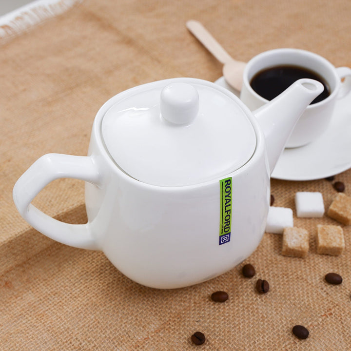 830ml Tea Pot - Coffee/Tea Pot White - Heavy - Duty Durable Material - Souk Al RasCookware