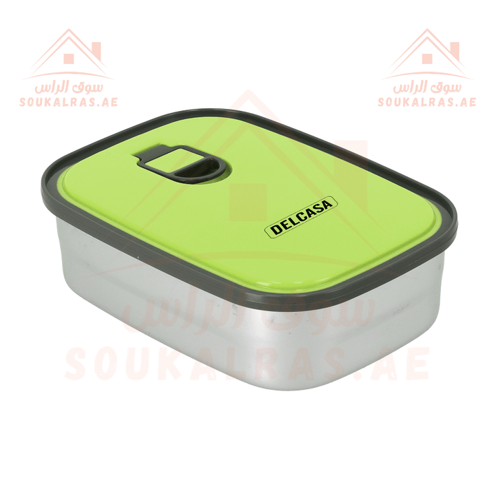 900ml Rectangular Stainless Steel Food Container - Leak - Proof & Airtight - Souk Al RasKitchen Storage & Organizers