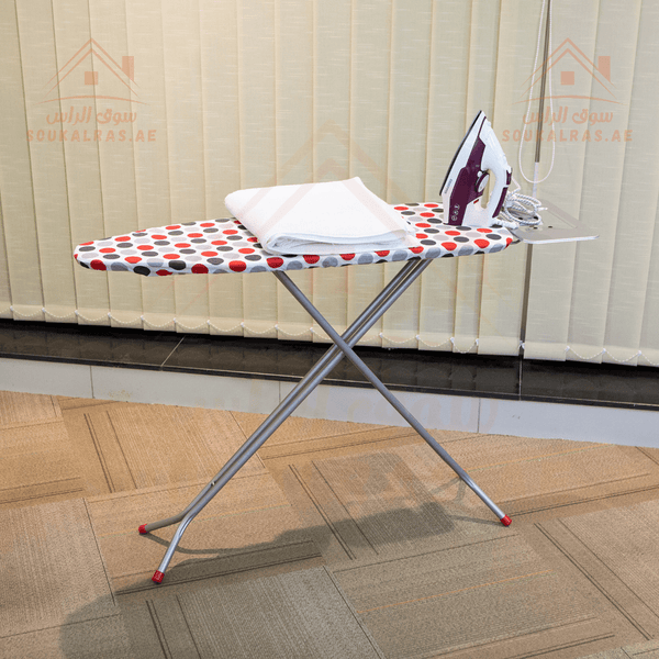 97x34cm Ironing Board with Steam Iron Rest | Heat Resistant & Lightweight - Souk Al RasHousehold