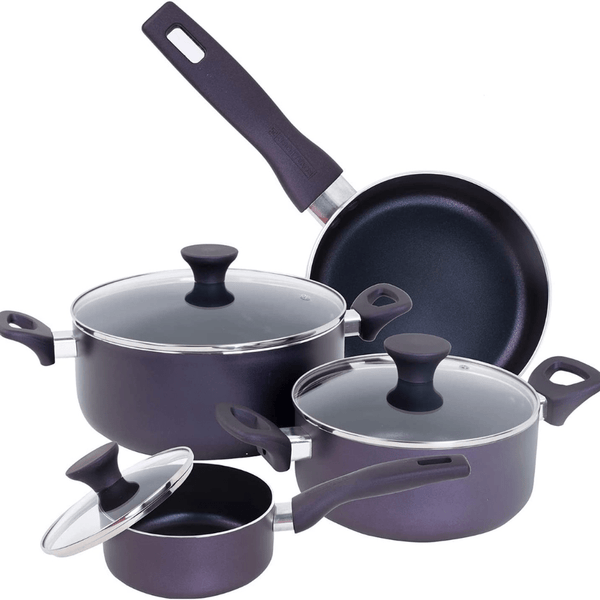 9Pcs Non - Stick Cookware Set - Durable, Scratch Resistant and Heat Resistant - Souk Al RasCookware Sets