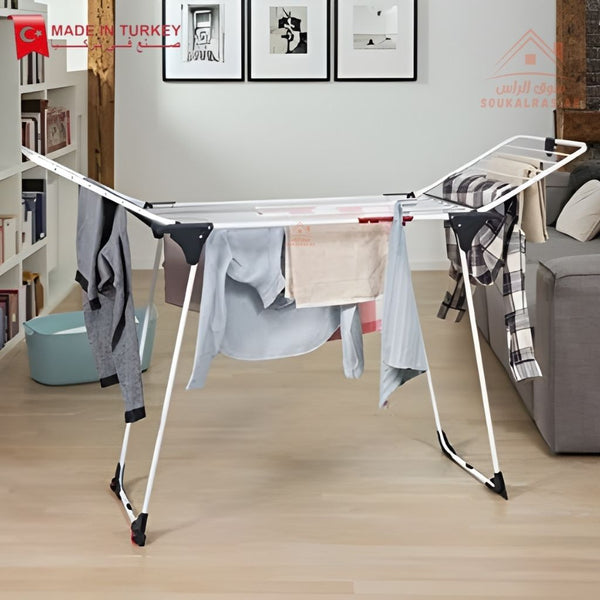 ASPRO Foldable Clothes Dryer Rack 15m | Lightweight Laundry Drying Stand | Indoor & Outdoor |perfect for daily home use, easy to fold, store, and move. - Souk Al Ras