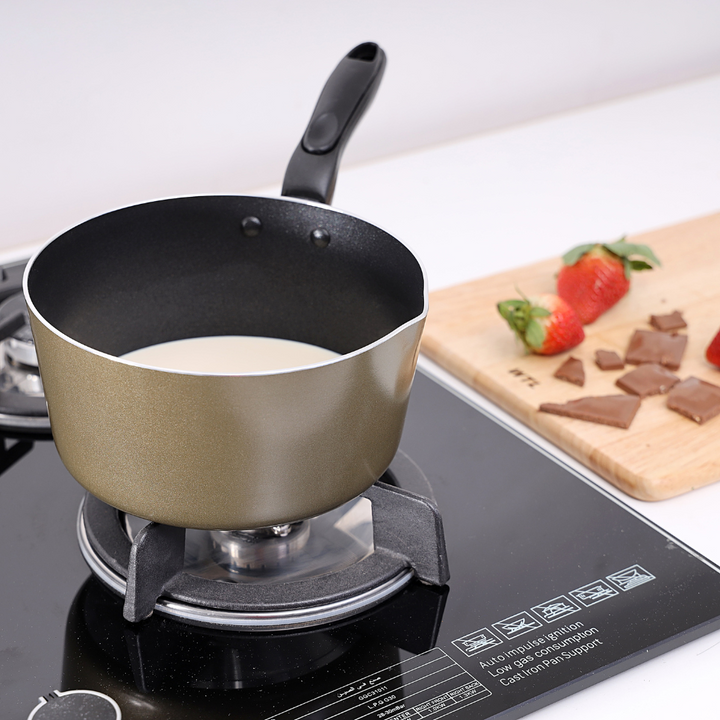 Aluminium Milk Pan, 18cm Non-Stick Pan with Handle