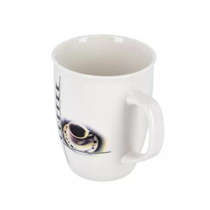 Ceramic Mug - Premium Quality and Heat Resistant Handle 12Oz