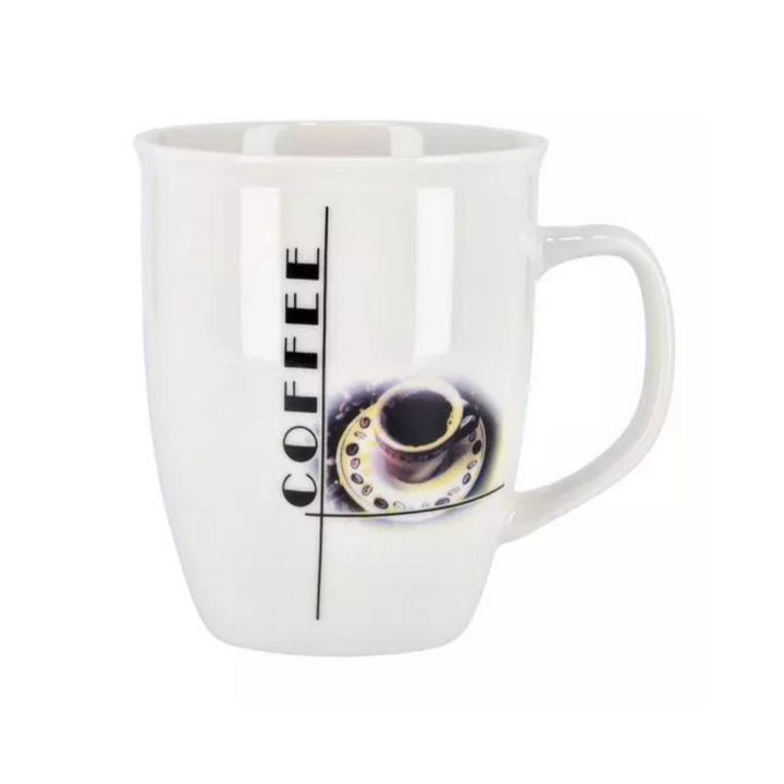 Ceramic Mug - Premium Quality and Heat Resistant Handle 12Oz