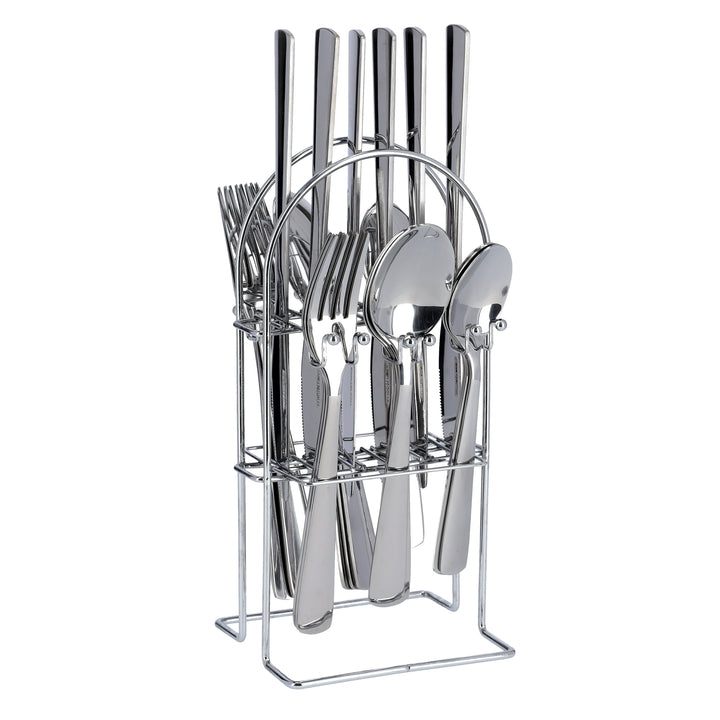 Deluxe London Cutlery Set, Stainless Steel Dinner Cutlery 24Piece