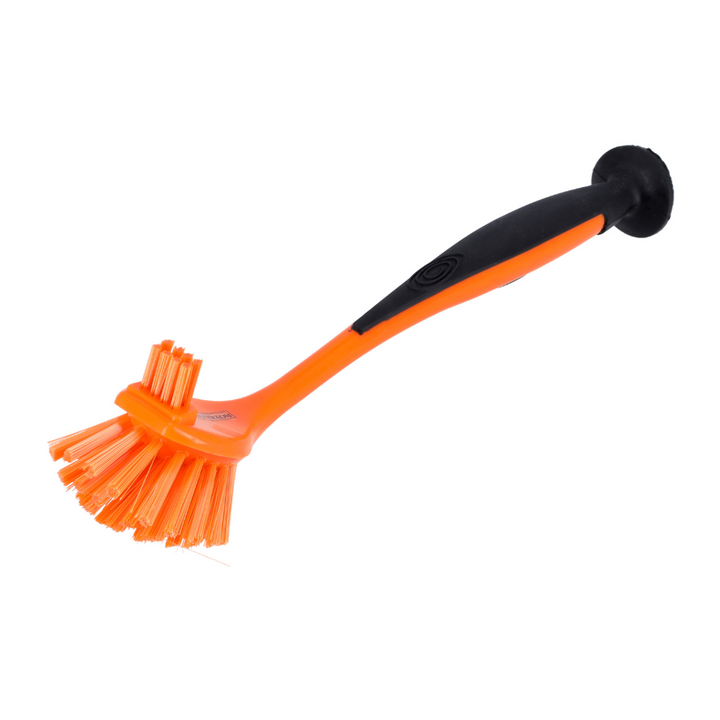 Dish Brush - Best Scratch-Free Cleaning Tool - Orange Kitchen Brush