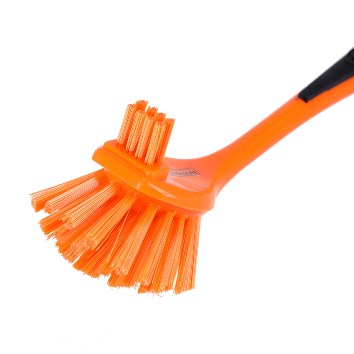 Dish Brush - Best Scratch-Free Cleaning Tool - Orange Kitchen Brush