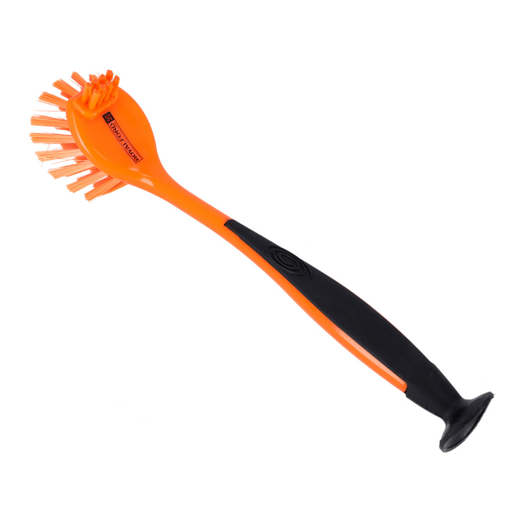 Dish Brush - Best Scratch-Free Cleaning Tool - Orange Kitchen Brush