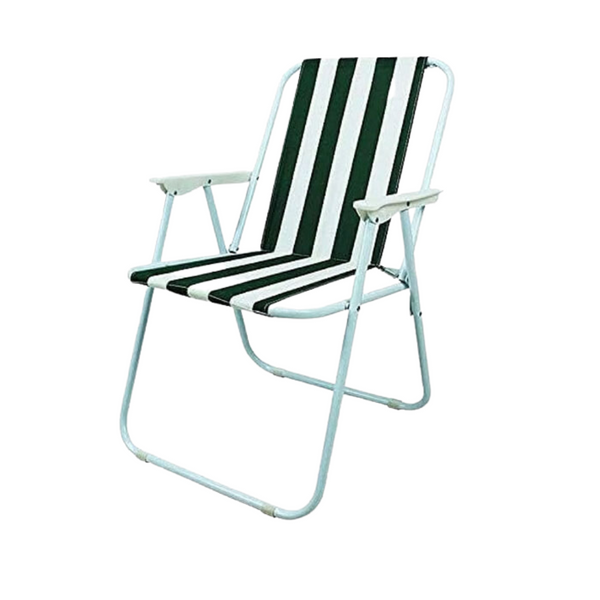 Durable Camping Foldable Beach Chair - High Load-Bearing Capacity