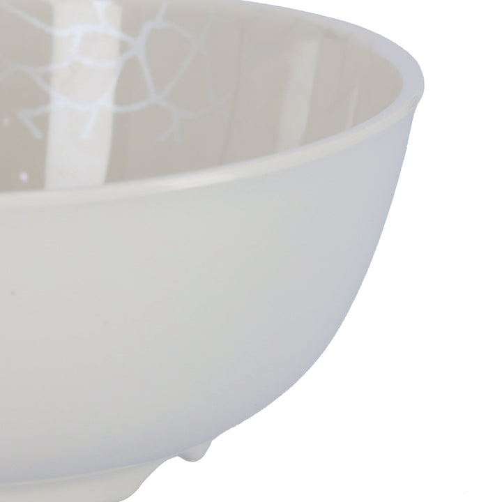 Elegant Melamine Ware Bowl - White Pearl 9cm