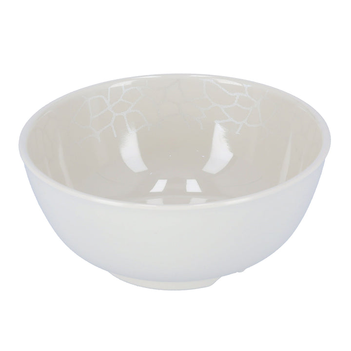 Elegant Melamine Ware Bowl - White Pearl 9cm