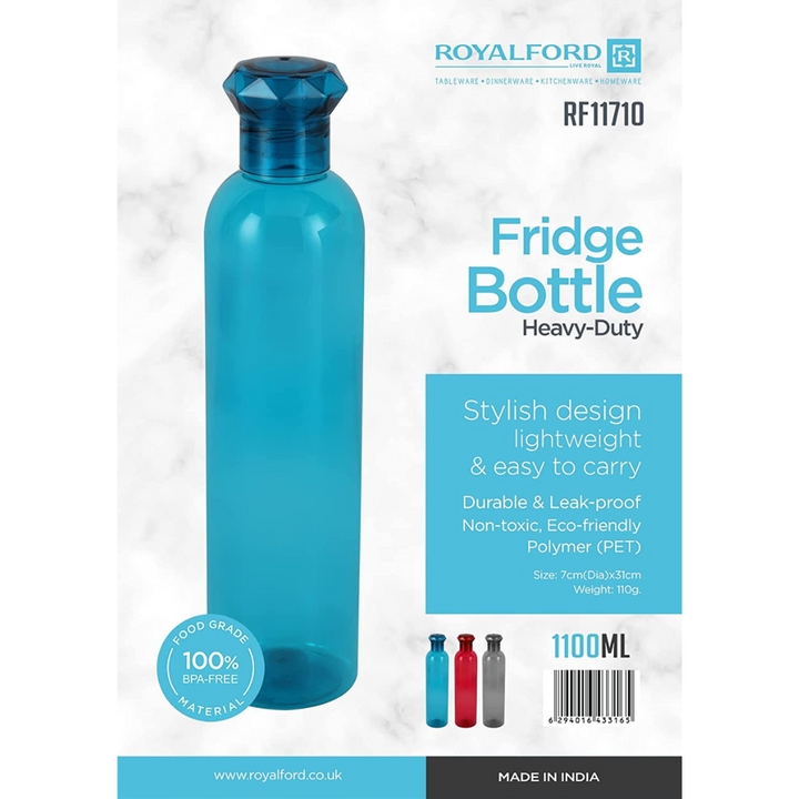 Fridge Bottle - Blue, Leak-Proof, BPA-Free & Eco-Friendly 1100ml