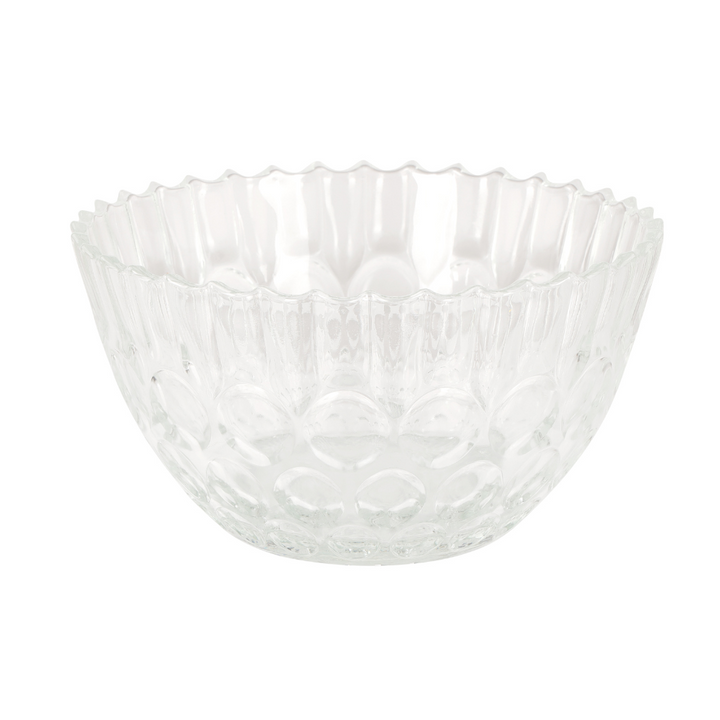 Glass Bowls Set - Bubble Design Bowls 7pcs