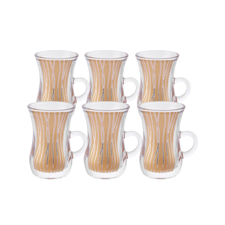 Glass Lana Royal Istikana - Classic Design 6 Pcs